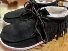 Load image into Gallery viewer, Rattler Black Moccasin