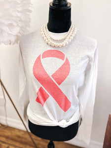 Breast Cancer Ribbon (S, M & 2X)