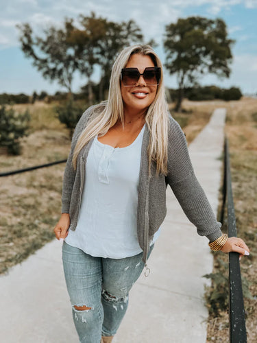Taupe Sawyer Distressed Jacket