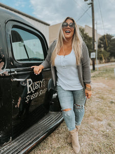 Taupe Sawyer Distressed Jacket