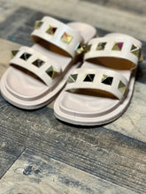 Load image into Gallery viewer, (5 &amp; 6) Blush Studded Sandals