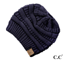 Load image into Gallery viewer, Messy Bun Beanie