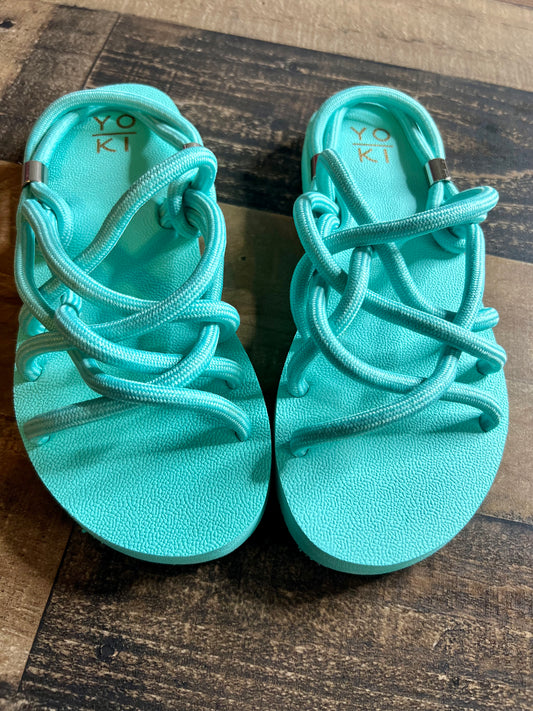 Turquoise Weaver Sandal