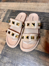 Load image into Gallery viewer, (5 &amp; 6) Blush Studded Sandals