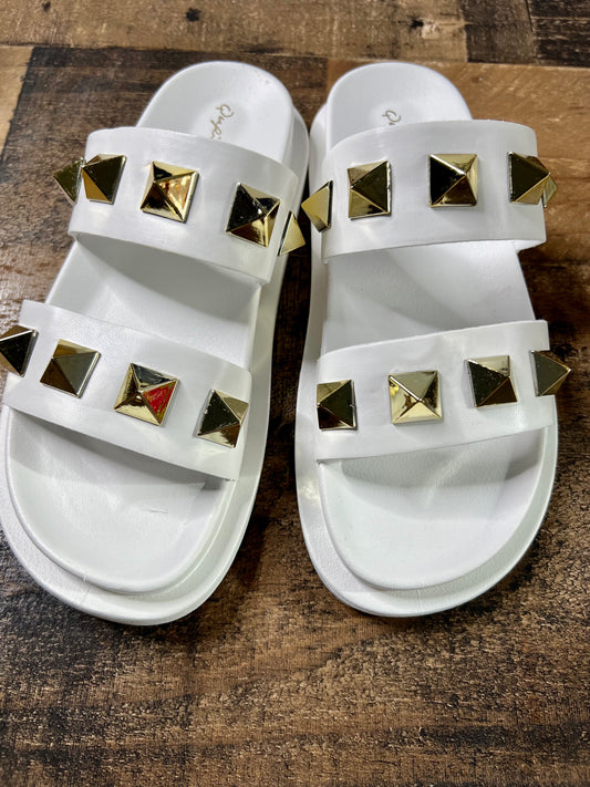 (6) Stayley Studded Sandals