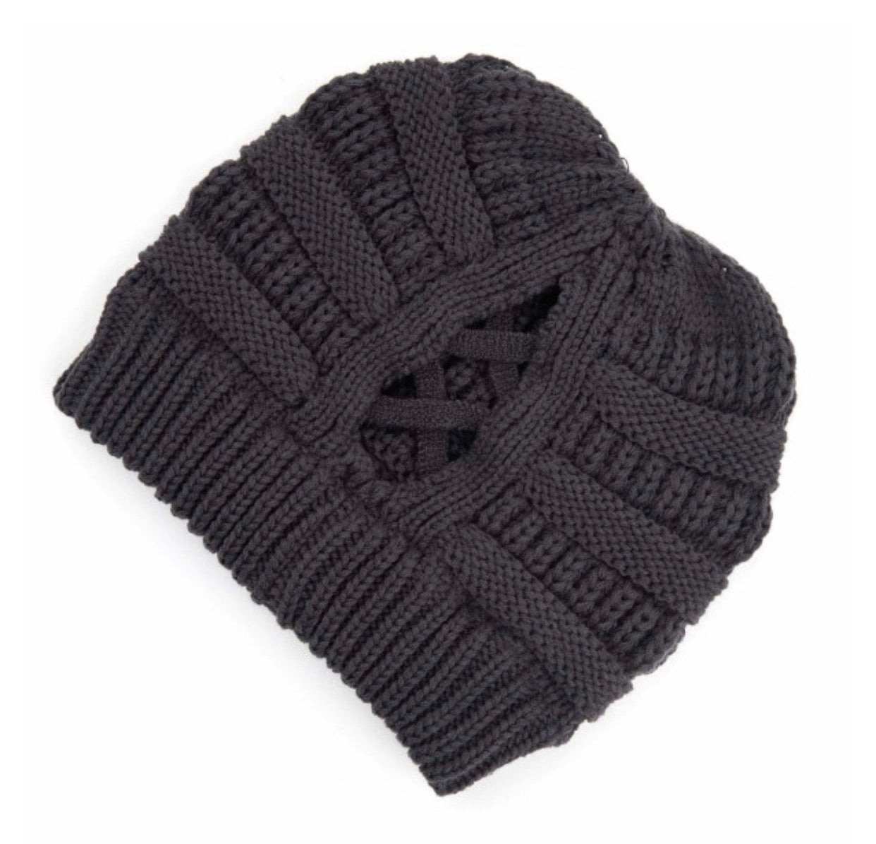 C.C Criss-Cross Ponytail Beanie