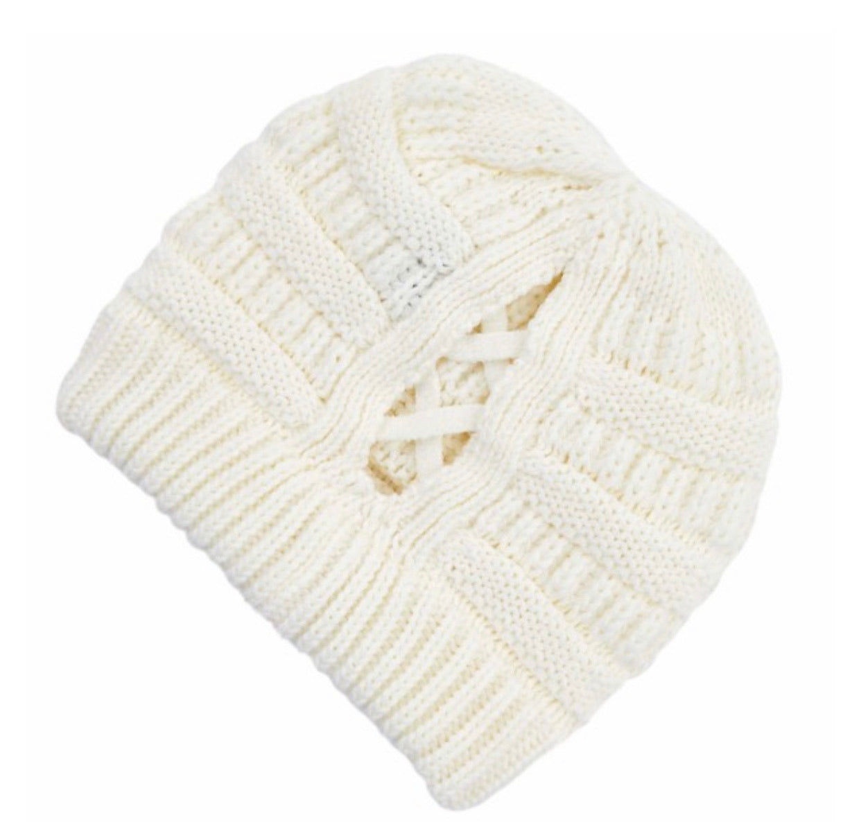 C.C Criss-Cross Ponytail Beanie