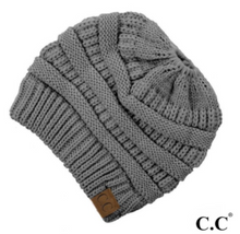 Load image into Gallery viewer, Messy Bun Beanie