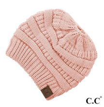 Load image into Gallery viewer, Messy Bun Beanie