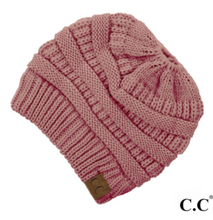 Load image into Gallery viewer, Messy Bun Beanie