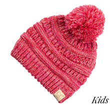 Load image into Gallery viewer, C.C Kids Pom Beanie