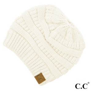 Messy Bun Beanie